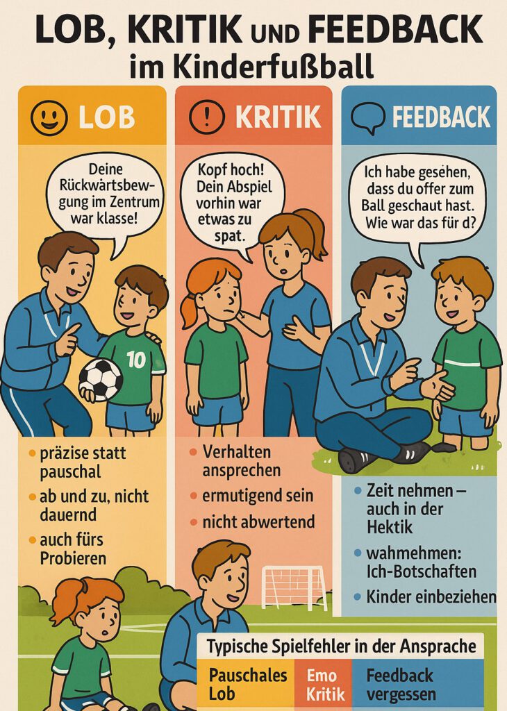 Lob, Kritik und Feedaback im Kinderfußball